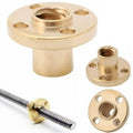 8mm T8x2 Trapezoidal Acme Shaft Lead Thread Rod Brass Screw Nut