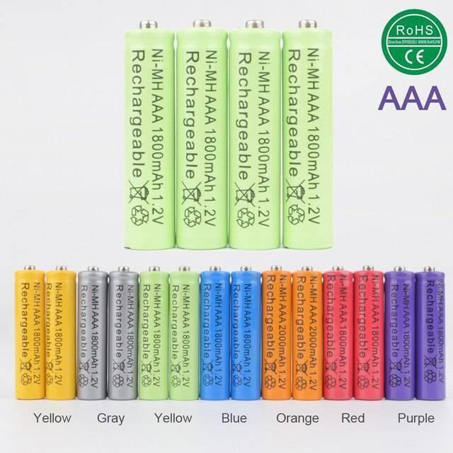 1pcs Aaa Ni-mh 1.2 v Rechargeable Battery Aaa 1000mah Battery Rechargeable Batteries Ni-mh Battery