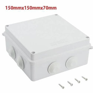Abs Plastic Dust Proof Junction Box Universal Electrical Project Enclosure White 150mmx150mmx70mm