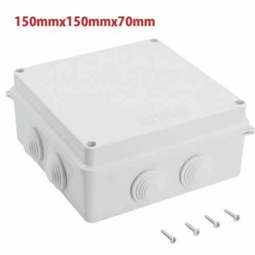 Abs Plastic Dust Proof Junction Box Universal Electrical Project Enclosure White 150mmx150mmx70mm