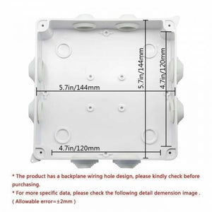 Abs Plastic Dust Proof Junction Box Universal Electrical Project Enclosure White 150mmx150mmx70mm