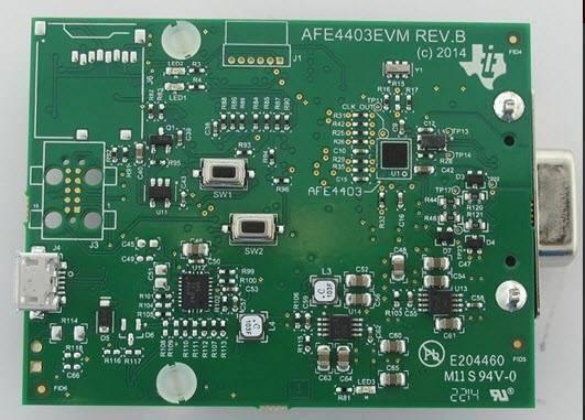 Texas Instruments Analogue Front End Heart Rate Sensor Evaluation Kit For Afe4403