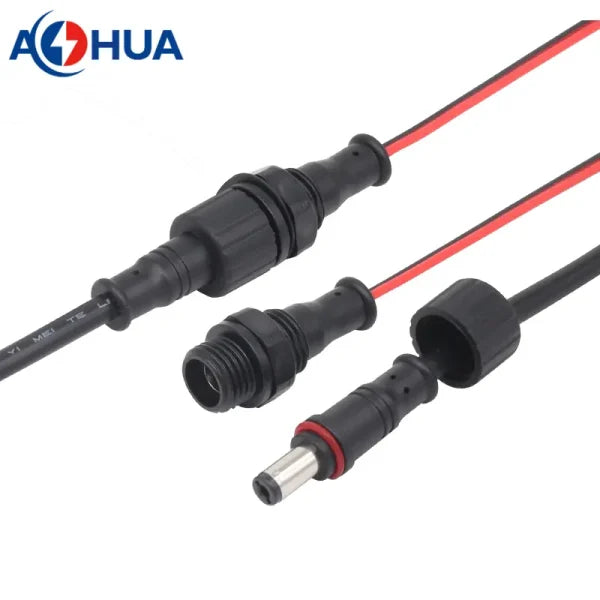 Ah-m12-0402fmd01111 2-pin M12 Panel-type Female Waterproof Dc Connector Female Dc Jack