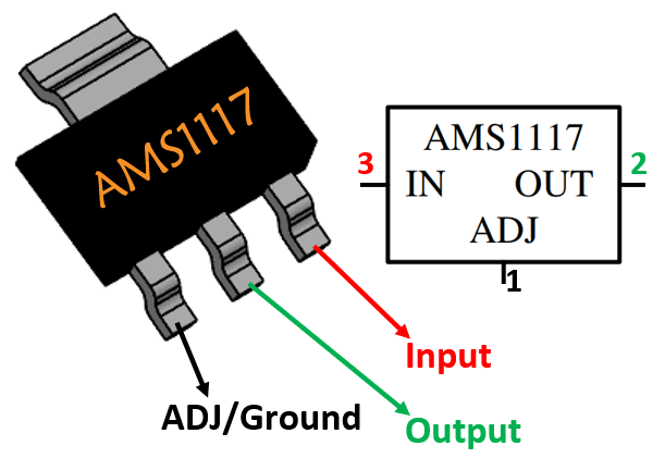 Ams1117 1.5v Voltage Regulator