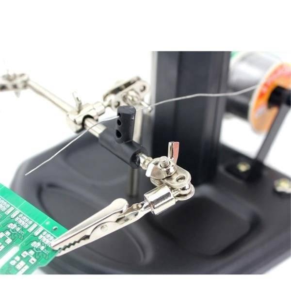 Advanced 2.5x-4x 16 Smd Leds Desk Lamp Iron Soldering Base Magnifier Glass Helping Hand Station Stand