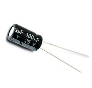 100uf 25v Electrolytic Polar Capacitor