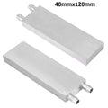 Aluminium Water Cooling Block 40mm x 120mm For Liquid Water Cooler Heat Sink System