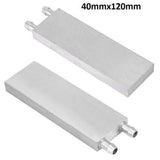 Aluminium Water Cooling Block 40mm x 120mm For Liquid Water Cooler Heat Sink System