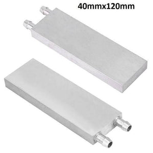 Aluminium Water Cooling Block 40mm x 120mm For Liquid Water Cooler Heat Sink System