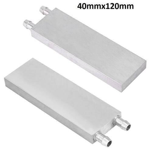 Aluminium Water Cooling Block 40mm x 120mm For Liquid Water Cooler Heat Sink System