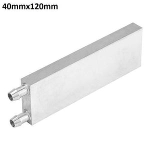 Aluminium Water Cooling Block 40mm x 120mm For Liquid Water Cooler Heat Sink System