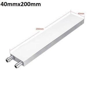 Aluminium Water Cooling Block 40mm x 200mm For Liquid Water Cooler Heat Sink System