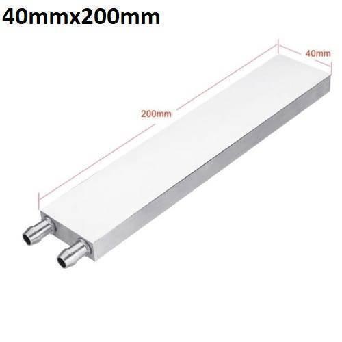Aluminium Water Cooling Block 40mm x 200mm For Liquid Water Cooler Heat Sink System