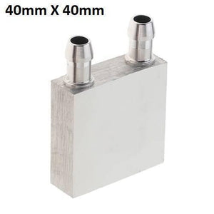 Aluminium Water Cooling Block 40mm x 40mm For Liquid Water Cooler Heat Sink System