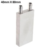 40mm x 80mm Aluminium Water Cooling Block For Liquid Water Cooler Heat Sink System