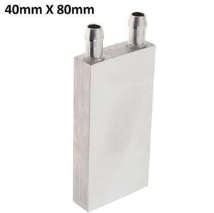 40mm x 80mm Aluminium Water Cooling Block For Liquid Water Cooler Heat Sink System