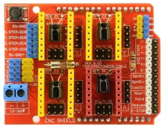 Arduino Cnc Shield V3 A4988 Drv8825 Driver Expansion Board