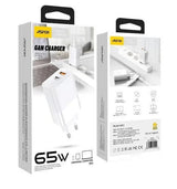 Aspor A851 Eu Charger Adapter 65w Qc3.0 Wall Multi Port Usb