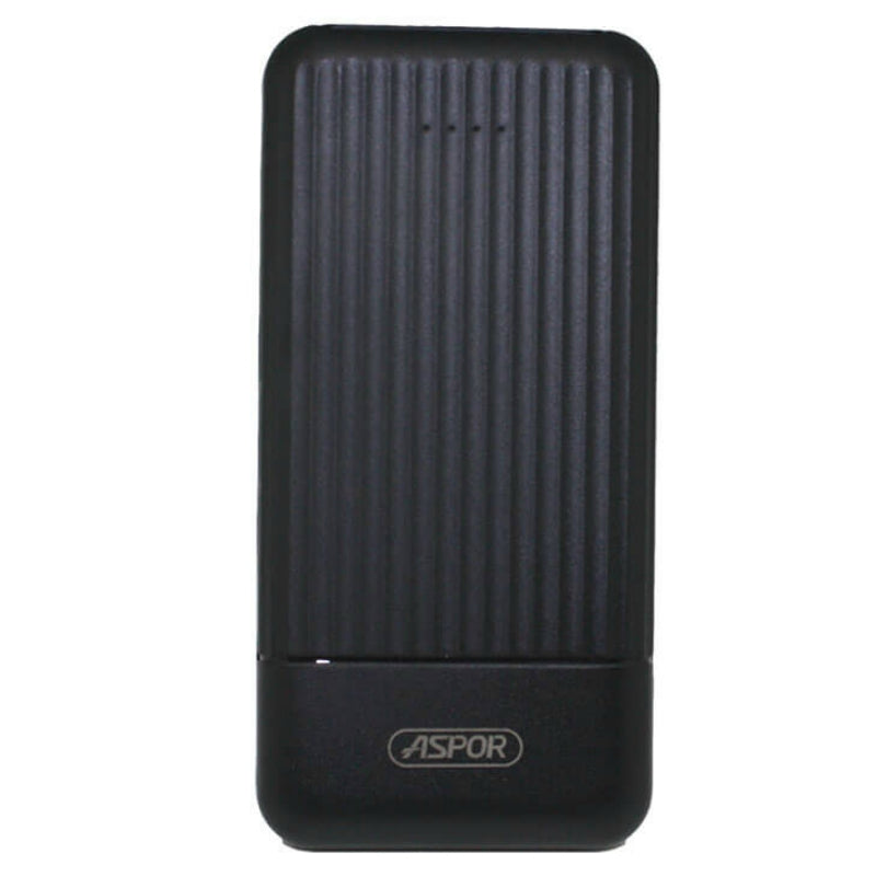 New Aspor Power Bank 10000mah Charging Fast With 2 Usb Ports Battery Indicator Model A323