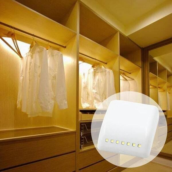 Auto Smart Led Induction Pir Motion Sensor Lamp Light For Drawer Cabinet Cupboard Closet Doors