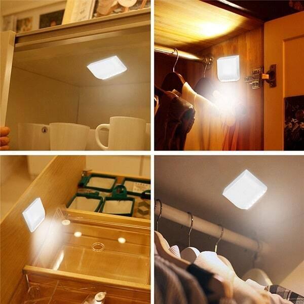 Auto Smart Led Induction Pir Motion Sensor Lamp Light For Drawer Cabinet Cupboard Closet Doors