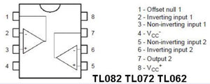 Tl072 Dual Low-noise Jfet-input General-purpose Operational Amplifier
