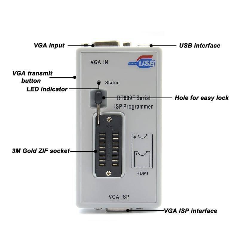 Bios Rt809f Serial Isp Programmer Rt809 With 3 Adapters