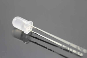 Diffused White Led 5mm In Oval Shape