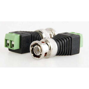 Bnc Connector Two-wire Bnc-free Solder Video Cable Adapter Network Video Bnc Male Green End