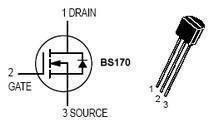 Bs170 n Channel e Mosfet