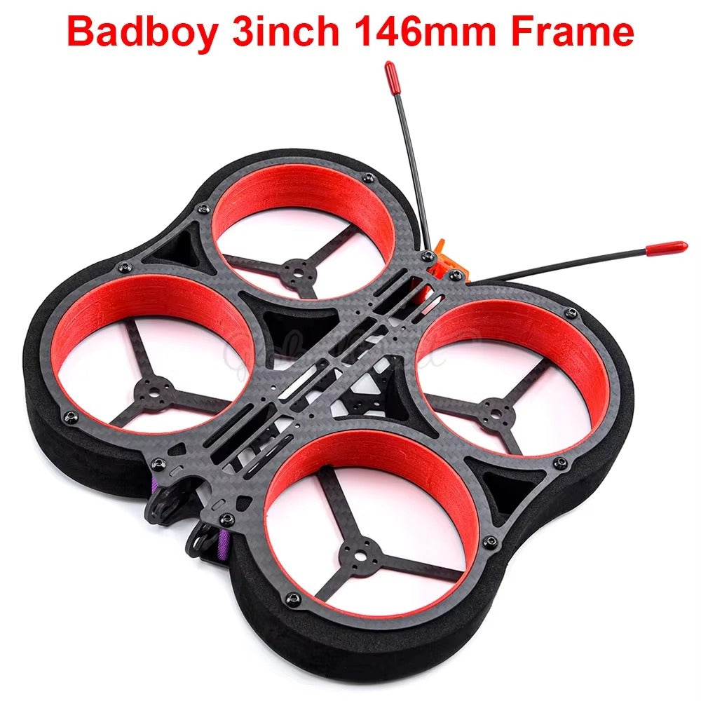 Badboy 3inch 146mm Full Carbon Fiber Hd Indoor Duct Fpv Racing Frame Kit For Rc Drone Multicopter Diy Motor Spare Parts Yyds