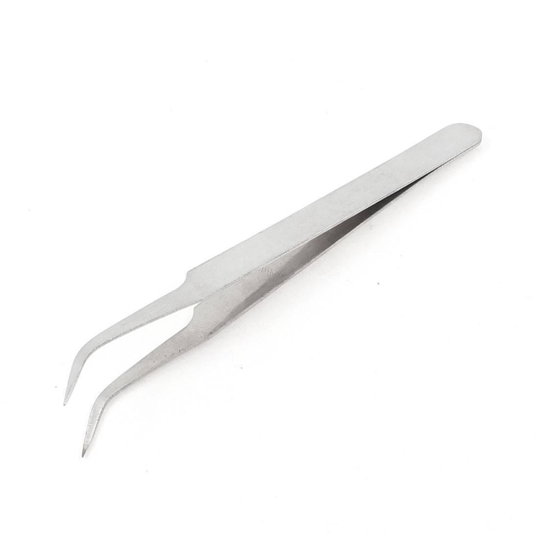 Bend Tweezers Stainless Steel Electronics Watchmakers Bent Tweezers
