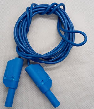 Blue Banana Clip Wires 2 Meter - High Quality Testing Leads