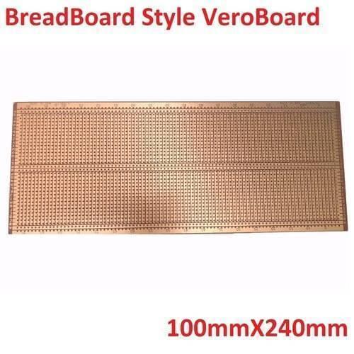 Breadboard Style Veroboard 100mm x 240mm Project Board Prototyping Board Stripboard
