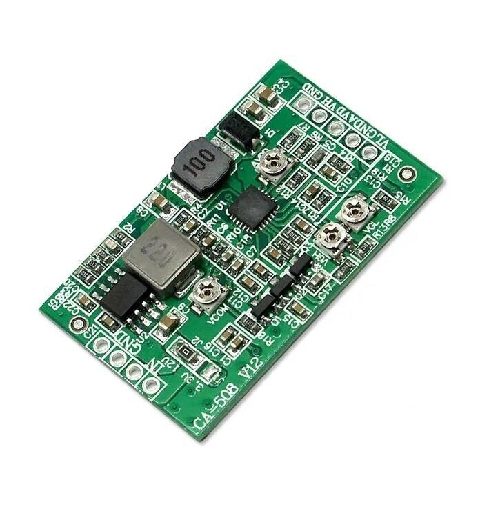 Ca-508 Boost Board Module Lcd Tcon Board Vgl Vgh Vcom Avdd 4 Channel Adjustable Step Up Module