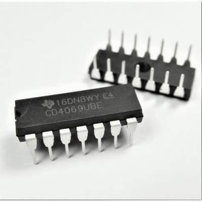 Cd4069 Not Gate Hex Inverter Ic Dip14