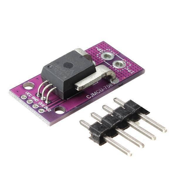 Hw-525 Acs758 50a Range Hall Effect Linear Current Sensor Module