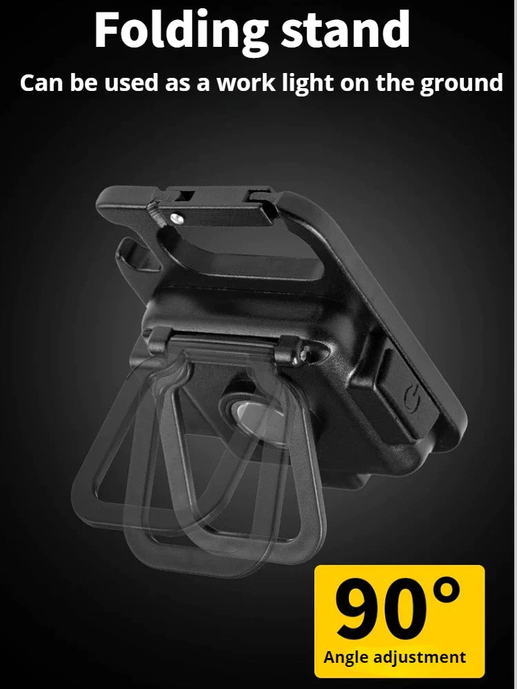 Cob Rechargeable Keychain Flashlight | Mini Small Flashlight With 3 Light Modes, Folding Bracket, Bottle Opener, And Magnet Base For Fishing, Walking,