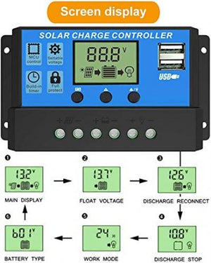 12v 24v 10a Solar Charge Controller Dy-002
