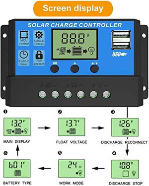12v 24v 10a Solar Charge Controller Dy-002