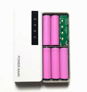 Diy 5x18650 Power Bank Case Dual Usb Power Bank Box Shell Dual Usb Charging Box With Digital Display Screen(without Battery)
