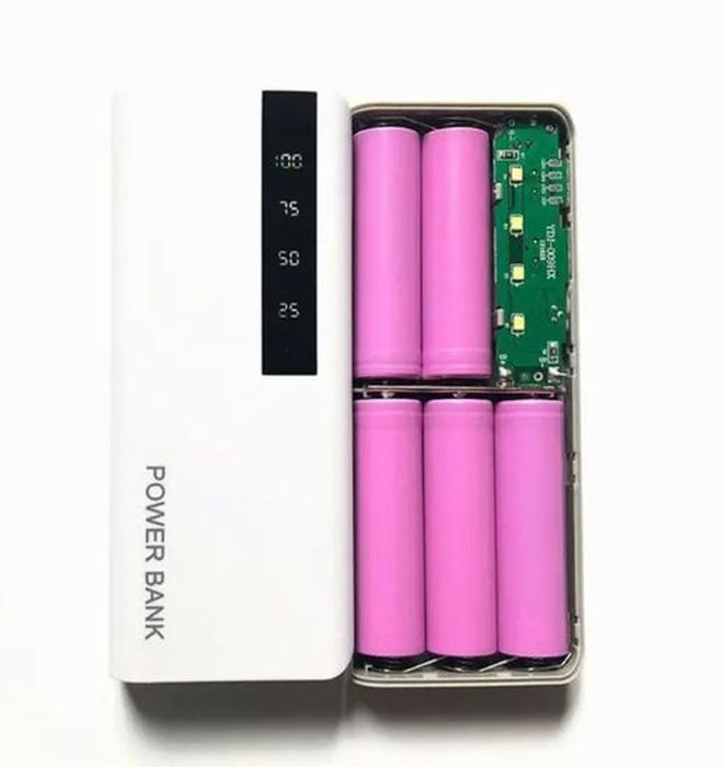 Diy 5x18650 Power Bank Case Dual Usb Power Bank Box Shell Dual Usb Charging Box With Digital Display Screen(without Battery)