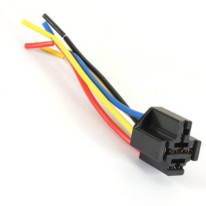 Car Motor Automotive Relay Connector Vehicle Relay Connector Pre Wired 4 Pin Relay Mounting Base Socket Holder