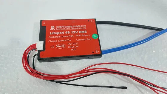 3.2vdc Common Port Daly Bms 4s 12v 50a Lifepo4 Battery Protection Module