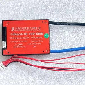 3.2vdc Common Port Daly Bms 4s 12v 50a Lifepo4 Battery Protection Module