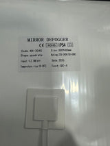 On Demand Customizable 300*400mm Bathroom Mirror Heating Pad Pet Electronic Defogger Film For Smart Mirror 220v Factory Direct