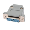 Db15 15 Pins 2 Rows Female Converter Connector Adapter w Cover Housing Assembly