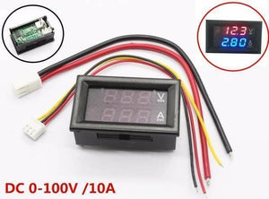 Dsn-vc288 Panel Mount Dc 100v 10a Voltmeter Ammeter