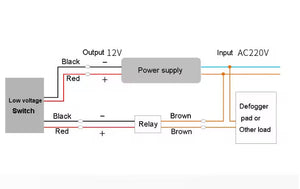 On Demand Dc 12v Mini Relay Controller For Mirror Defogging Film Anti-fog Lamp On-off Control High Power 500w Contact Load