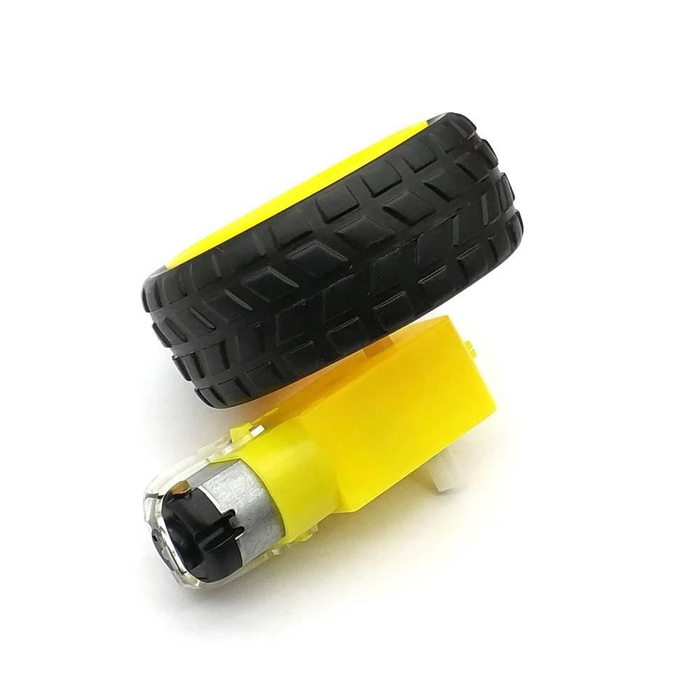 Rc Car Tt Gear Motor Dc 3v-6v Robot Smart Robot Car Tyre Wheel Gear Motor Set Dc 3-6v